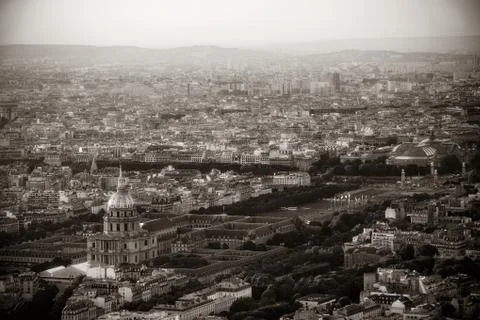 Paris rooftop Fotos Stock