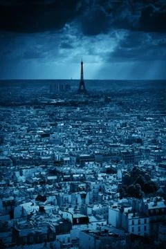 Paris Rooftop 库存照片