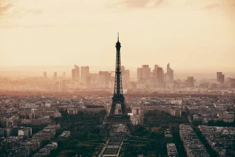 Paris rooftop Fotos Stock
