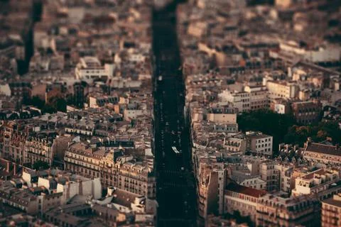 Paris rooftop Stock Photos