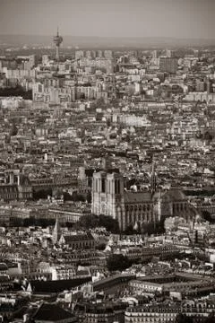 Paris rooftop Foto stock