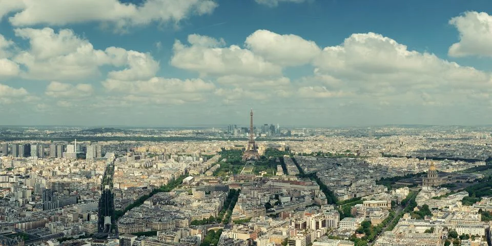 Paris rooftop Foto stock