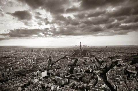 Paris rooftop Stock Photos