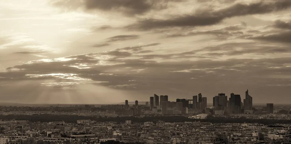 Paris Rooftop Stock Photos