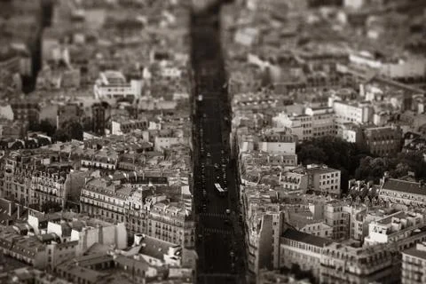Paris rooftop Stock Photos