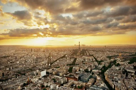 Paris rooftop Stock Photos