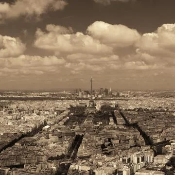 Paris rooftop Stock Photos