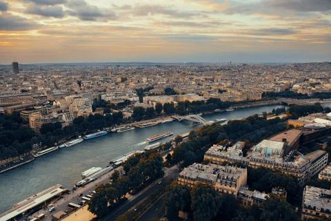 Paris Rooftop 写真素材