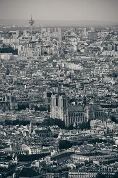 Paris rooftop Stock Photos