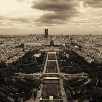 Paris Rooftop Stock Photos