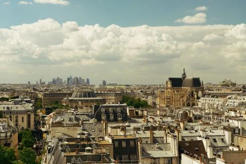 Paris rooftop Stock Photos