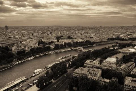 Paris Rooftop Foto stock