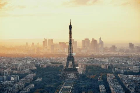 Paris rooftop Stock Photos