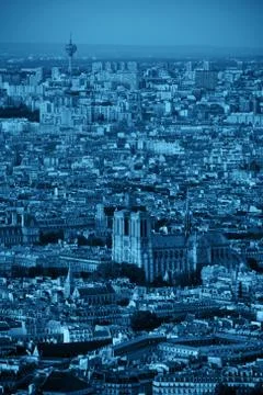 Paris rooftop Stock Photos