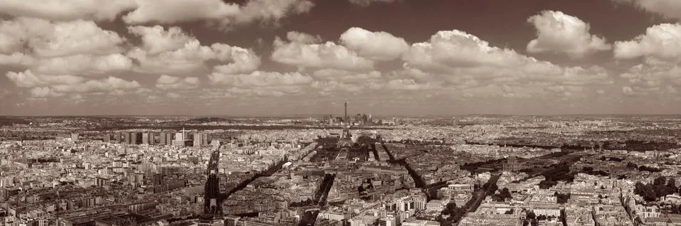 Paris rooftop Stock Photos