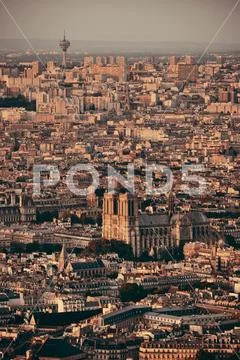 Paris rooftop Stock Photos