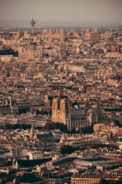 Paris rooftop Foto stock