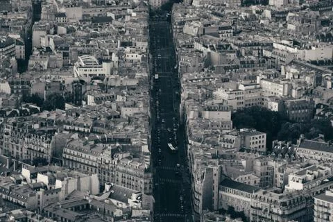Paris rooftop Stock Photos