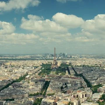 Paris rooftop Stock Photos