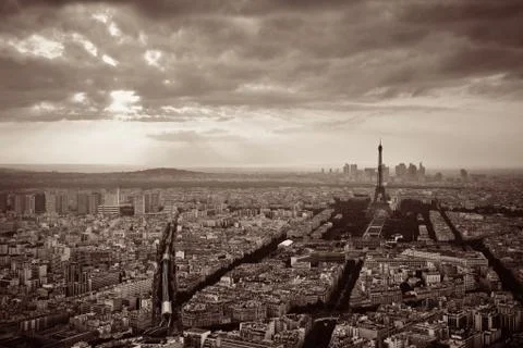Paris rooftop 写真素材