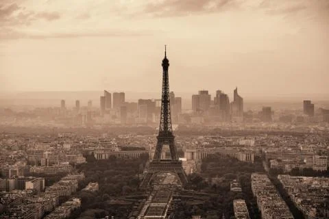 Paris rooftop Stock Photos