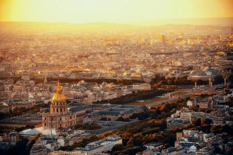Paris rooftop Foto stock