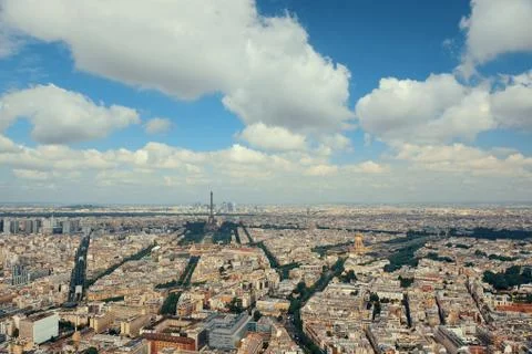 Paris rooftop Stock Photos