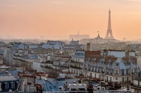 Paris Rooftop Stock Photos