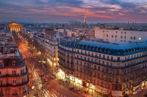 Paris Rooftop Stock Photos