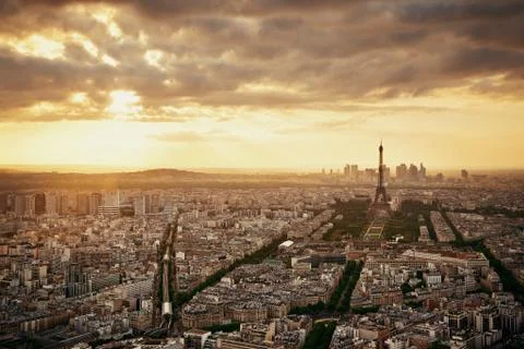 Paris rooftop Stock Photos