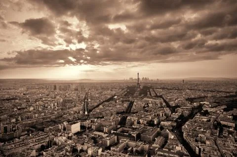 Paris rooftop Foto stock