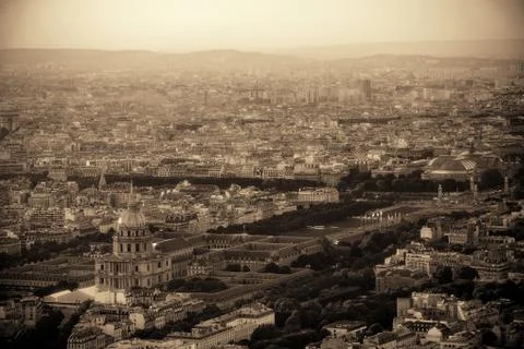 Paris rooftop Stock Photos