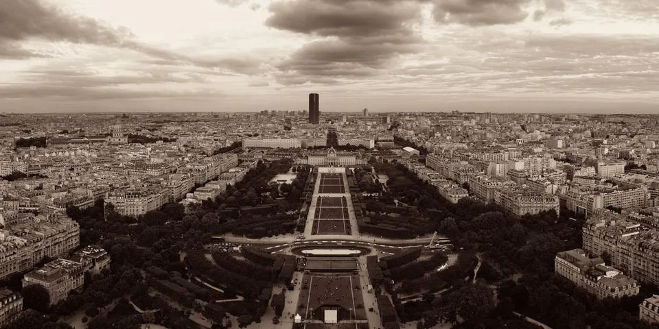 Paris Rooftop Stock Photos