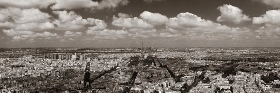 Paris rooftop Stock Photos