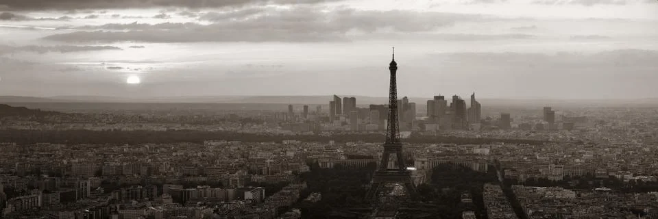 Paris rooftop Foto stock