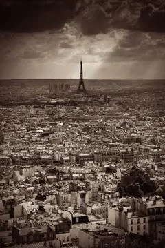 Paris Rooftop Stock Photos