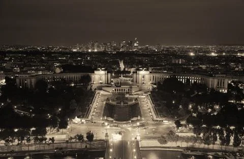 Paris Rooftop Fotos Stock