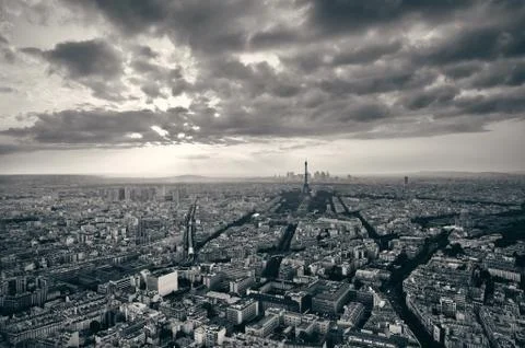 Paris rooftop Fotos Stock
