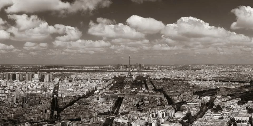 Paris rooftop 写真素材