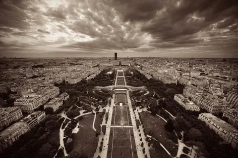 Paris Rooftop Stock Photos