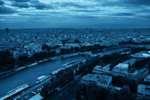 Paris Rooftop Fotos Stock