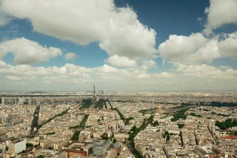 Paris rooftop 写真素材
