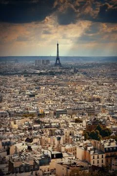Paris Rooftop Stock Photos