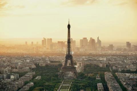 Paris rooftop Stock Photos