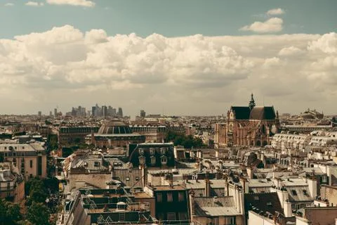 Paris rooftop Foto stock
