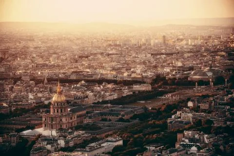 Paris rooftop Foto stock
