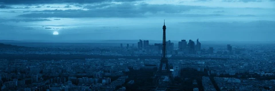 Paris rooftop 写真素材