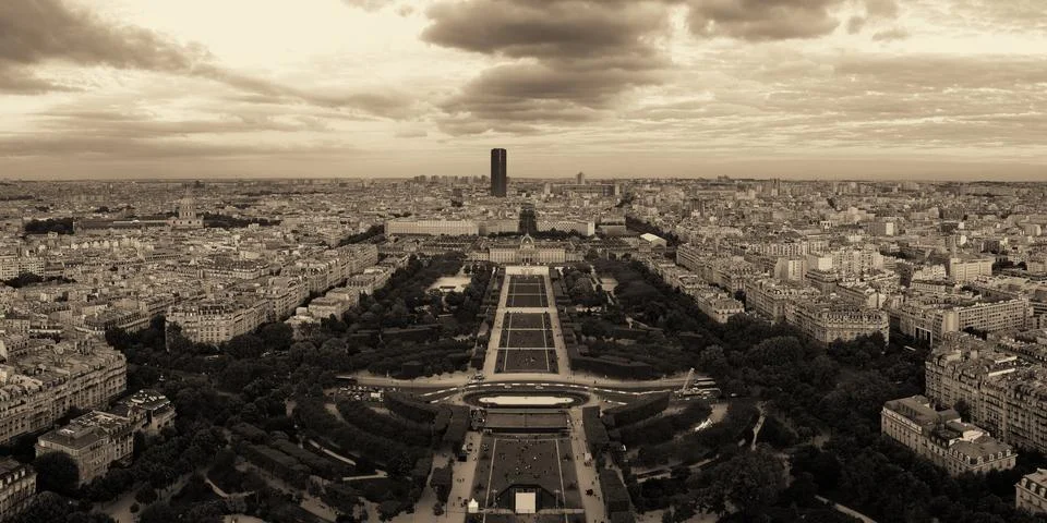 Paris Rooftop Stock Photos
