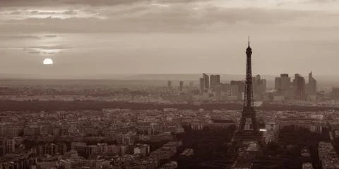 Paris rooftop Fotos Stock