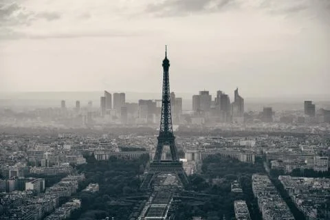 Paris rooftop 写真素材